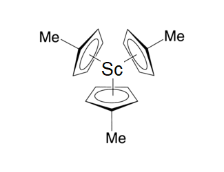 Tris(methylcylopentadienyl)scandium Chemical Structure